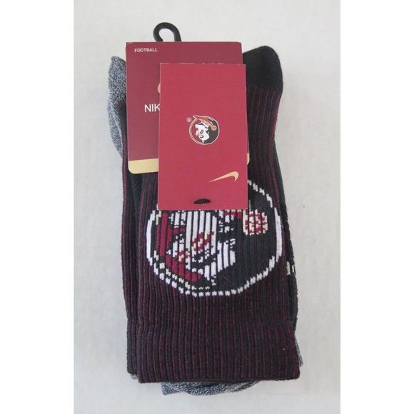Nike DA6835 Men Sz 8-12 Women Sz 10-13 FL State Seminoles Multiplier Crew Socks - Picture 2 of 9